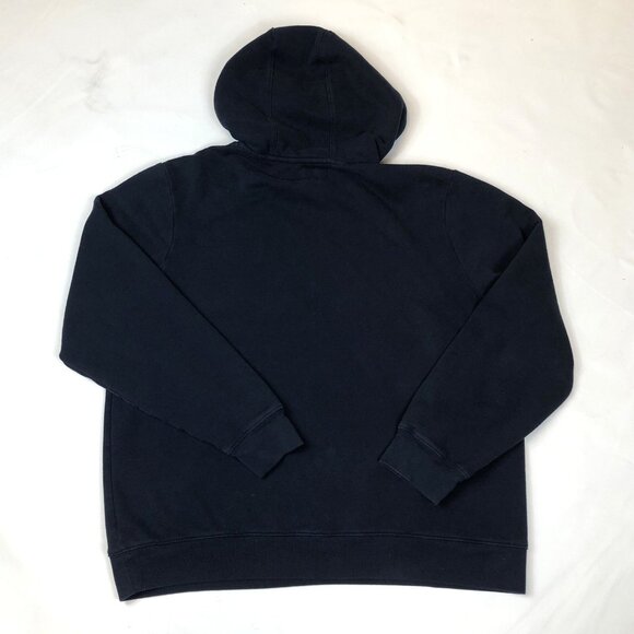 LL Bean Mens Spellout Script Navy Blue Hoodie Sweatshirt Size Large Outdoor - Picture 5 of 7